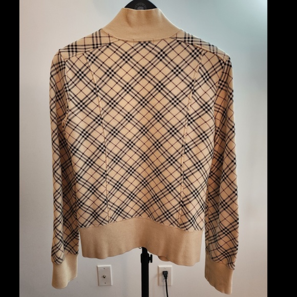 *SOLD* Vintage Burberry London Blue Label Nova Check Zip Up Jacket Size XS - Picture 3 of 9